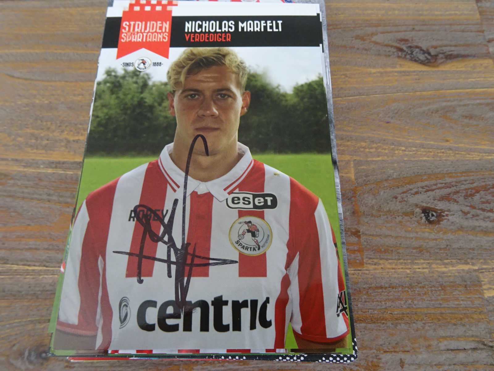 Marfelt Danemark Sparta Autogrammkarte 2017 18 Original